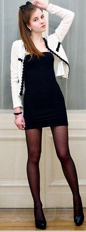 vestido negro y medias negras outfit love pinterest clothes stockings and lbd