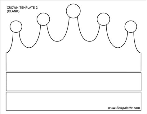prince  princess crown templates  printable templates