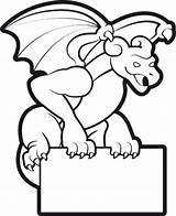 Clipart Gargoyle Coloring Halloween Drawing Cute Easy Cliparts Color Gargoyles Clip Library Clipartbest Book Pages Silhouette Stencil Choose Board Insertion sketch template