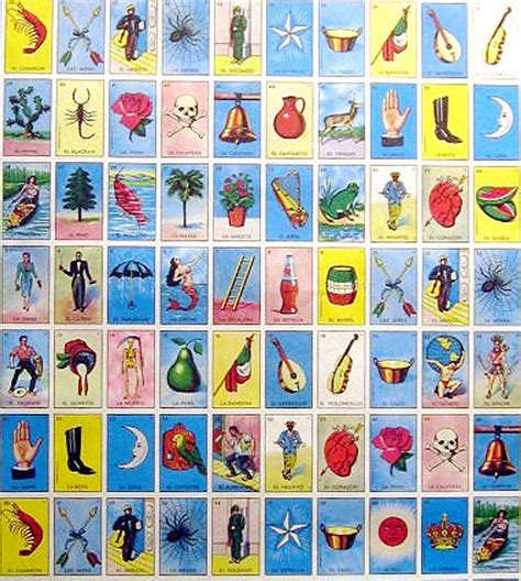 mexican loteria game poster gift wrapping paper