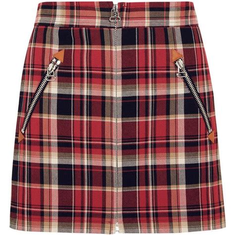 rag and bone leah tartan cotton mini skirt 8 270 mxn liked on polyvore featuring skirts mini