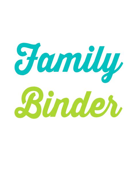 family binder printables  girl creative