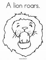 Roaring Lion sketch template