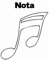 Musicales Pintar Nota Imagui Signos Recortar Moldes Musica Motivos Q85 sketch template