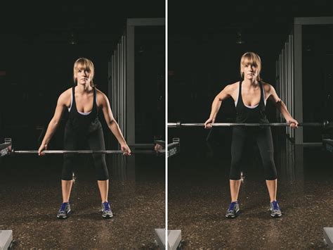 bent knee barbell rows free weight back exercise