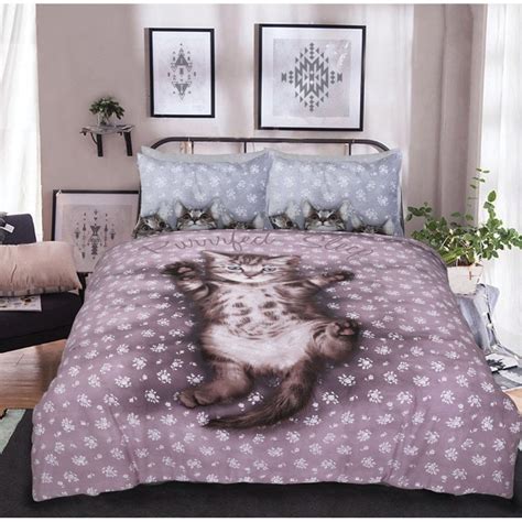 cute kittens cat animal duvet cover bedding pillowcase king size