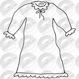 Nightgown Outline Clipart Drawings Watermark Register Remove Login sketch template