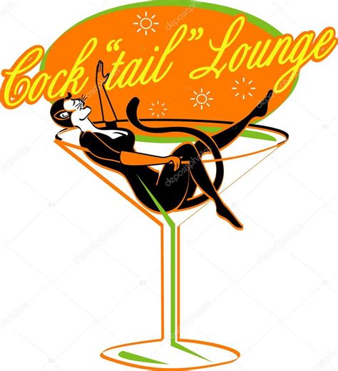 vintage style cocktail lounge sign with a sexy pinup girl