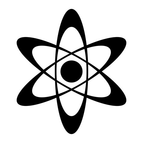 icone de vecteur dynamique atom molecule science symbol  art