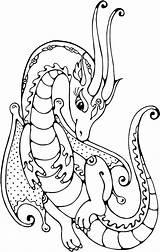 Coloring Pages Neon Getcolorings Dragon sketch template