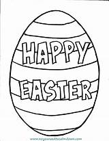 Easter Coloring Egg Pages Printable Happy Kids Simple Colouring Template Sheets Printables Adult Bunny Choose Board Christmas sketch template