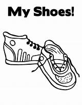 Shoes Coloring sketch template