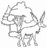 Alce Colorear Moose Coloring sketch template