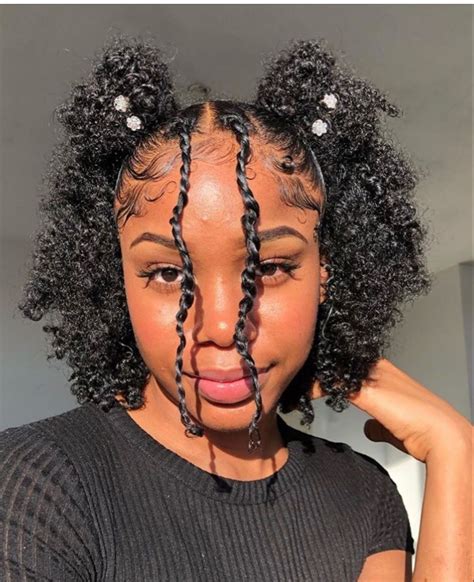 black girl hairstyle curly in 2020 natural hair styles easy short