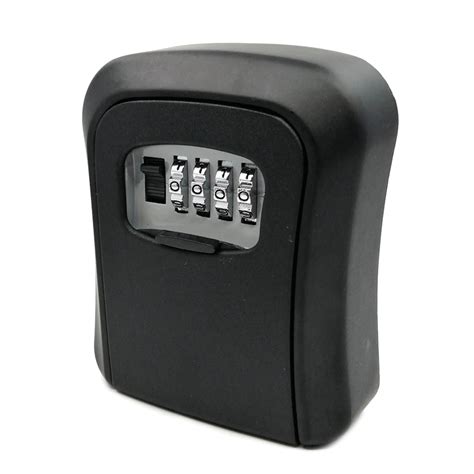 key lock box wall mount aluminum alloy  digit combination waterproof lockbox key box portable