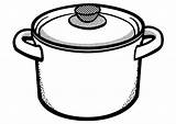 Pot Cooking Coloring Pages Soup Printable Pots Template Sketch sketch template