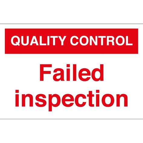 failed inspection signs  key signs uk