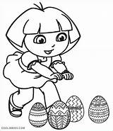 Dora Easter Pages Coloring Getcolorings Happy sketch template