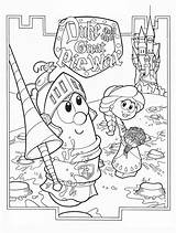 Coloring Pages Veggie Tales Kids Bible Printable Gideon Esther Veggietales Special Story Honesty Queen Great Colouring Sheets God Compassion Books sketch template