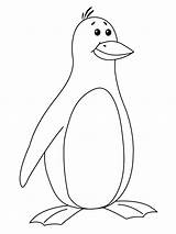 Penguin Coloring Pages Kids Printable Emperor sketch template