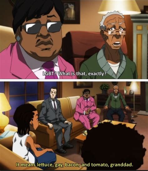 Lettuce Gay Bacon Tomato The Boondocks Know Your Meme