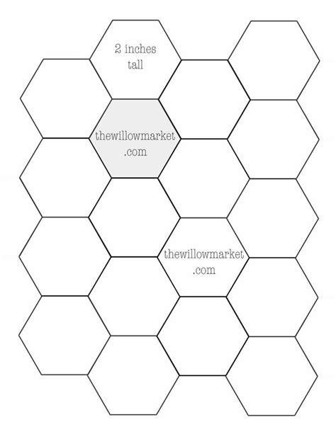 hexagon template printable printable word searches