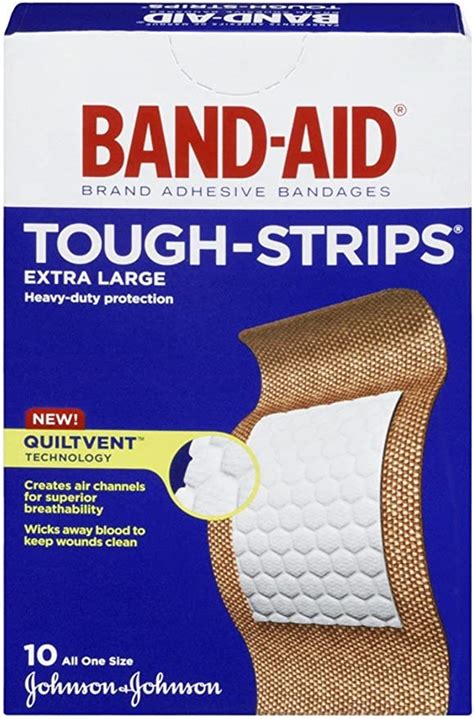 band aid tough strips bandages extra large 10 ea pack of