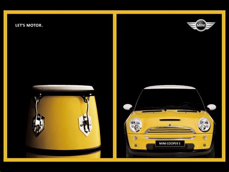 mini cooper  small  car advertising poster print ads sports car vehicles