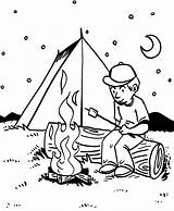 Camping Coloring Pages Printable Bbq Night Template Papa Worksheets Print Getdrawings sketch template