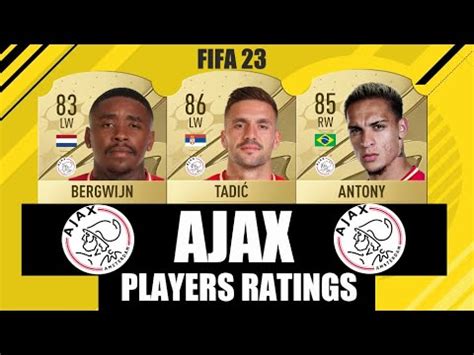 fifa  ajax players ratings youtube
