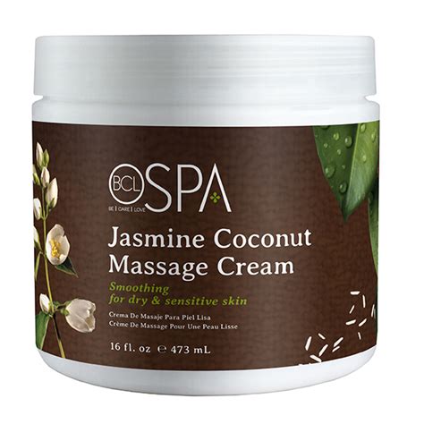 spa jasmine coconut massage cream tru beauty