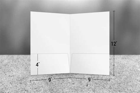 folder sizes  guide  standard  pocket folder dimensions design