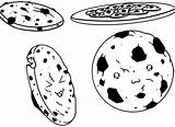 Cookie Coloring Chocolate Chip Cookies Chips Pages Drawing Color Sweet Colouring Printable Kids Sheets Decoration Getcolorings Monster Getdrawings Clipart Choose sketch template