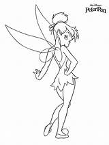 Coloring Tinkerbell Pages Printable Print Girls sketch template