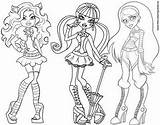Monster High Coloring Pages Doll Girl American Polly Dolls Printable Sheets Pocket Print Clawdeen Color Kids Wolf Dibujos Library Clipart sketch template