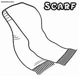 Scarf Coloring Pages Drawing Kids Adults Colorings Print Getdrawings sketch template