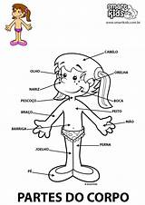 Anatomia Smartkids Crianças Educação Orgãos Nomes Conhecimento Ciência Inglês sketch template