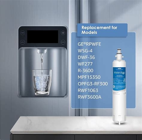 Waterdrop Rpwfe Built In Chip Refrigerator Water Filter Replacement