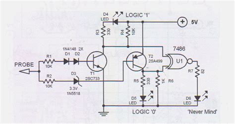 logic probe tester circuit