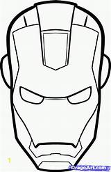Iron Man Helmet Coloring Pages Template Divyajanani sketch template