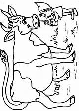 Kleurplaat Kleurplaten Koe Kuh Koeien Cow Malvorlagen Sapi Mewarnai Vache Vaca Colorat Cows Vacas Coloriages Mucca Bergerak Vaci Animale P10 sketch template
