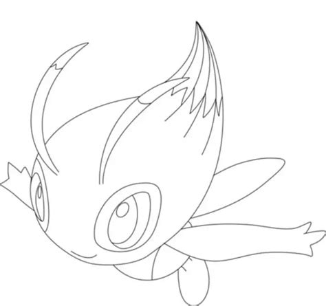 celebi  coloring page  printable coloring pages  kids