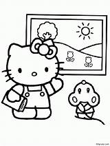 Kitty Hello Coloring Draw Paint Drawing Pages Kids Easy Book Lets Thumbs Fun Library Clipart Gif Colouring Popular Coloringhome sketch template