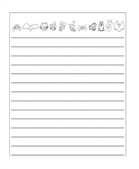 paper writing template primary handwriting paper