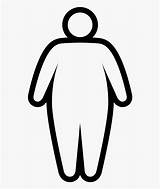 Obesity Clipart Icon Obese Fat Outline Overweight Cliparts Scale Person Cbd Body Library sketch template