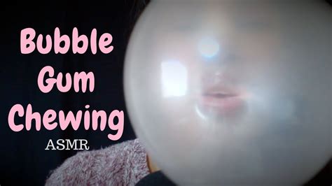 [asmr] Bubble Gum Chewing ~ Mouth Sounds Blowing Popping Bubbles