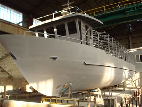 unfinished steel hull finishing    workboatsalescom