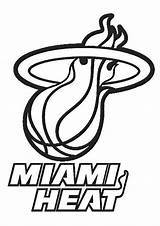 Nba Coloring Logo Pages Logos Basketball Miami Heat Drawing Color Symbol Teams Printable Cavaliers Cleveland Patriots National Colouring Drawings Cool sketch template