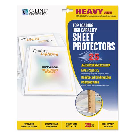 high capacity polypropylene sheet protectors clear