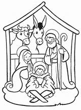 Jesus Born Coloring Pages Getcolorings Color Colouring Printable sketch template